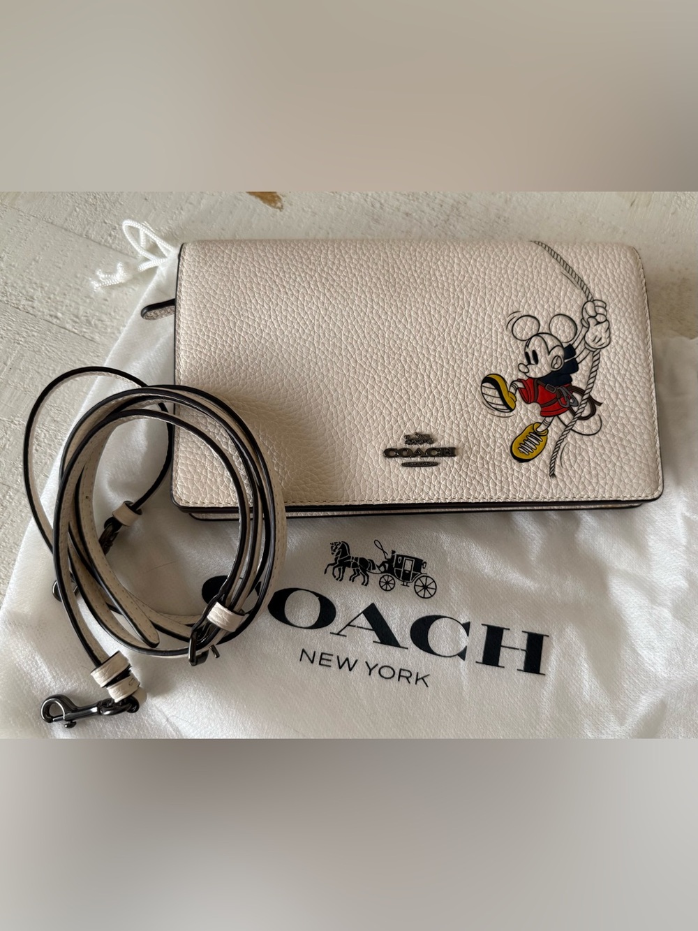 Coach Mickey Mouse Crossbody Clutch/Wallet, Japan Exclusive